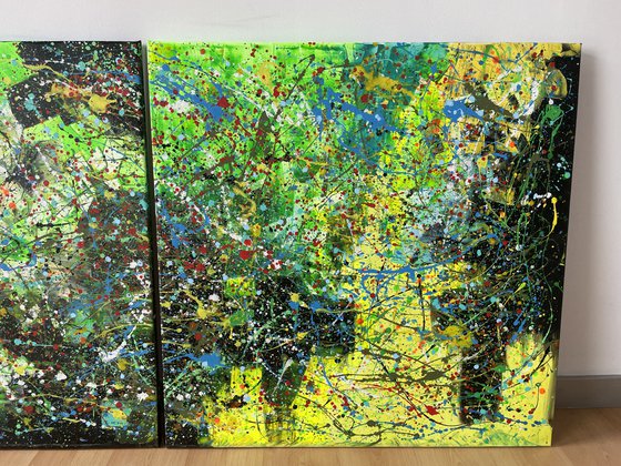 Diptych-Emerald Ethereal