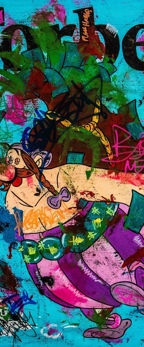 Big Bag of Money ft Obelix by Carlos Pun Art