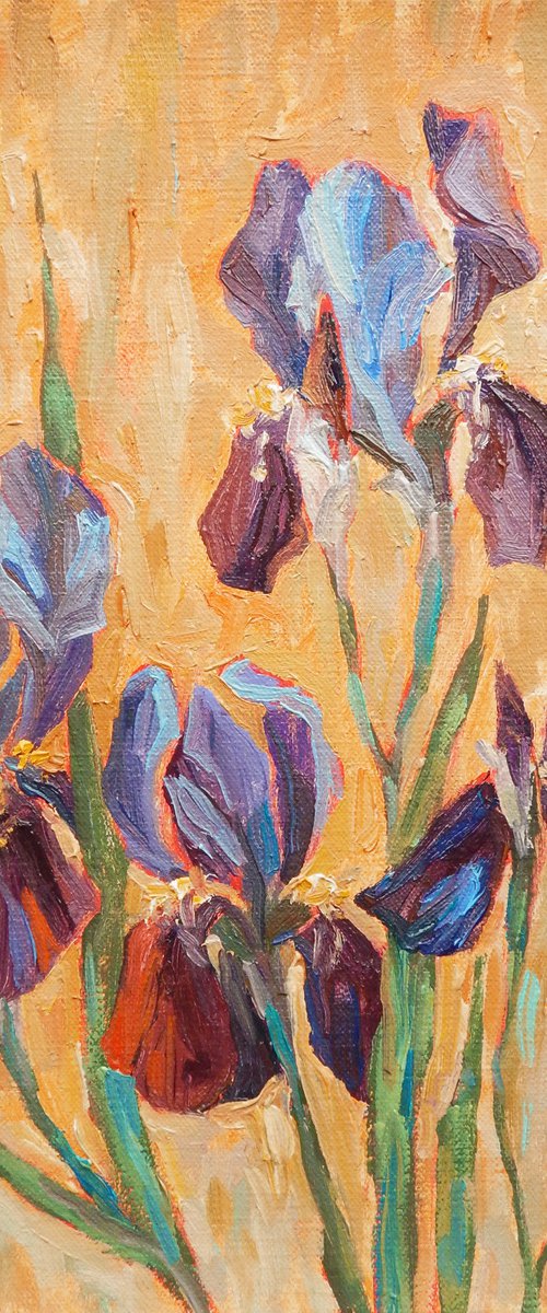 Irises. by Alla Vlaskina