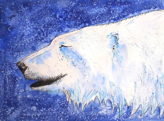 "Smiling polar bear II"Reserved