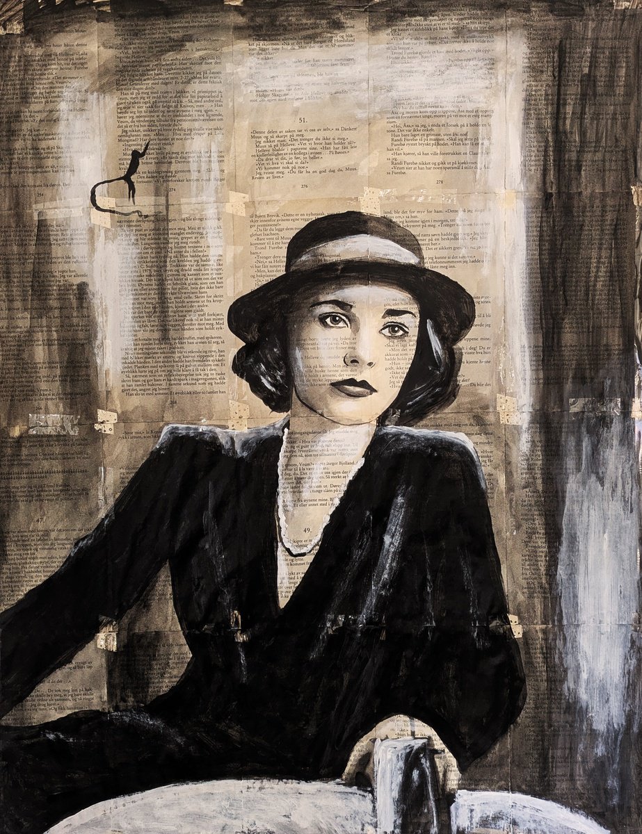 Urban And Pop Portrait Acrylic Painting By Valera Hrishanin, 24 X 31", Girl From Retro New York #2 #1, Original Artwork