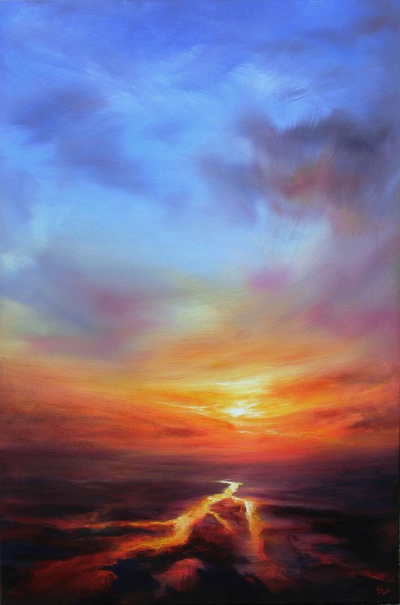 " You always have a choice 2 " LARGE PAINTING W80xH120cm