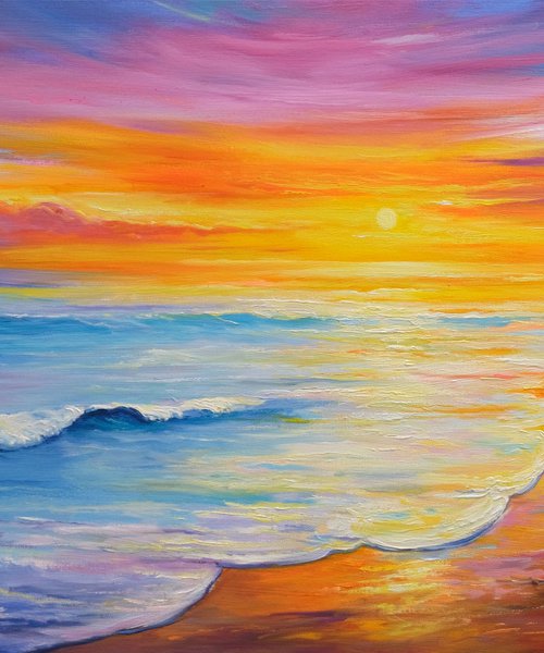 Sunset Seascape II by Behshad Arjomandi