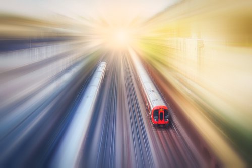 Speeding Trains by Paul Nash