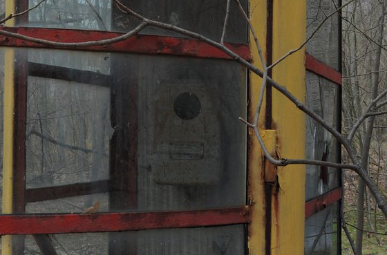 #1. Lonely phone booth in Pripyat town - XL size