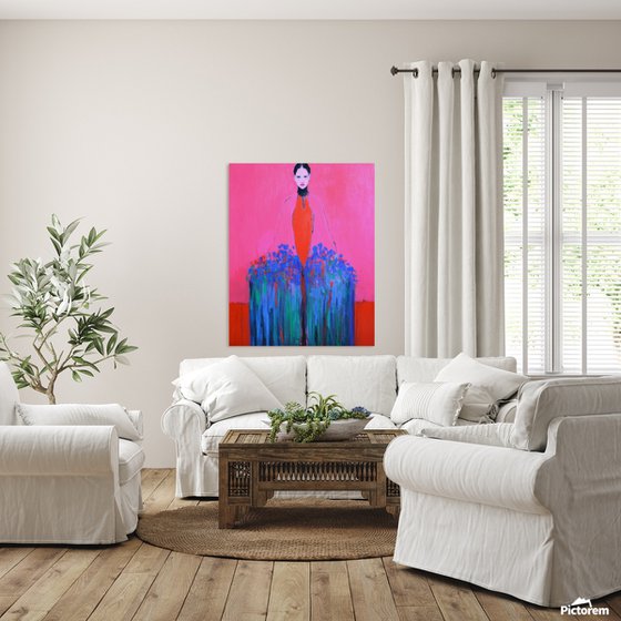 Girl With Flowers — II