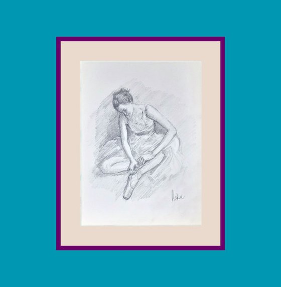 Set of Resting Ballerinas 17 and 12