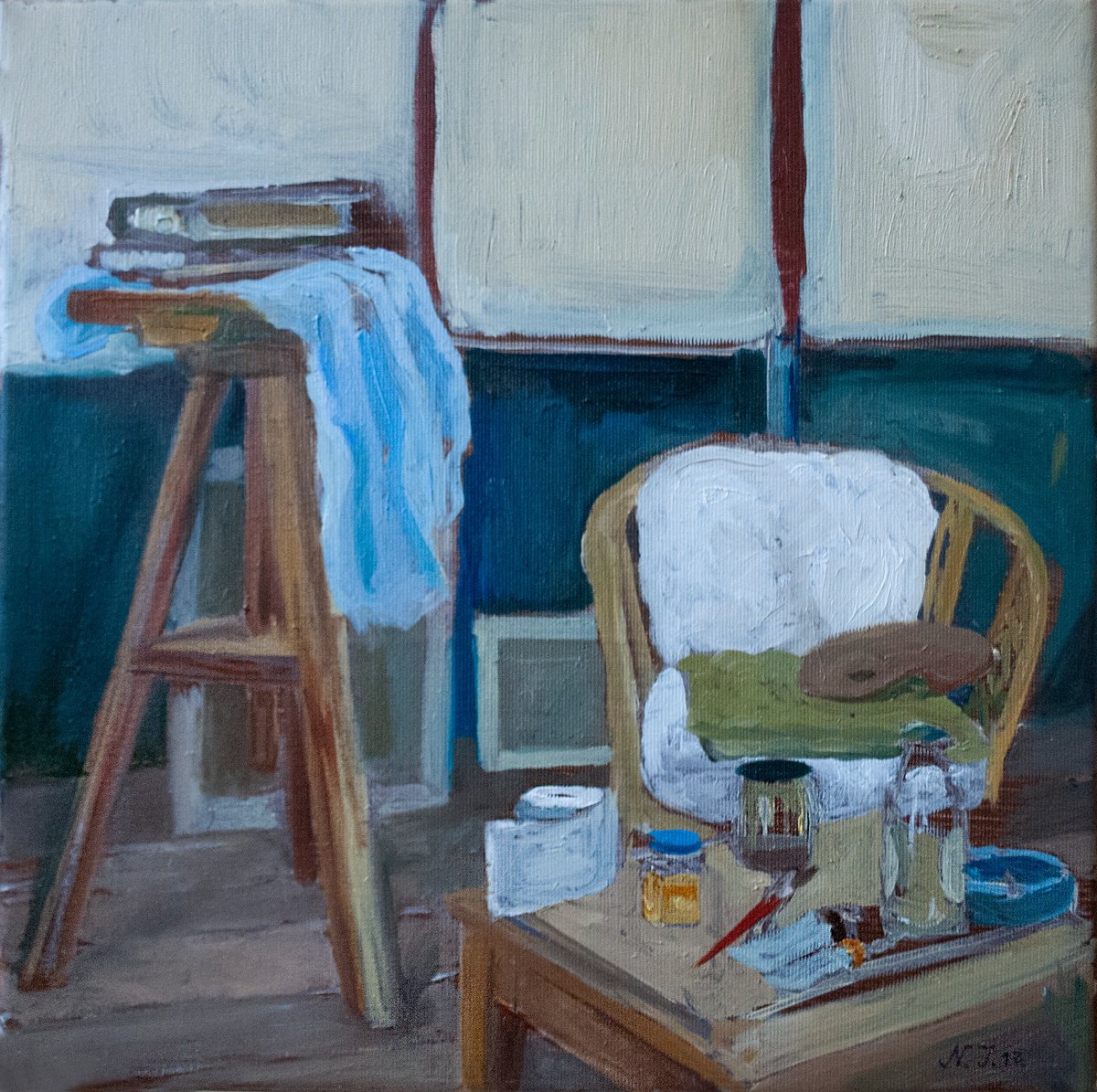 The Night Studio By Nikola Ivanovic, 14 X 14, Artwork For Sale On Artfinder