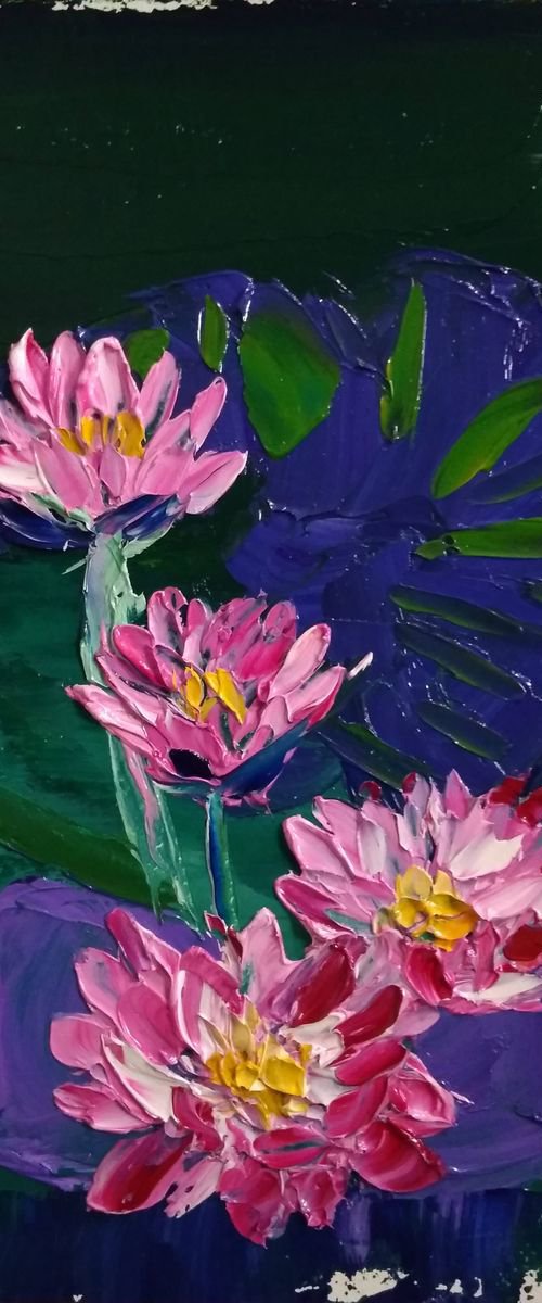 Waterlilies at the pond by Dmitry Fedorov