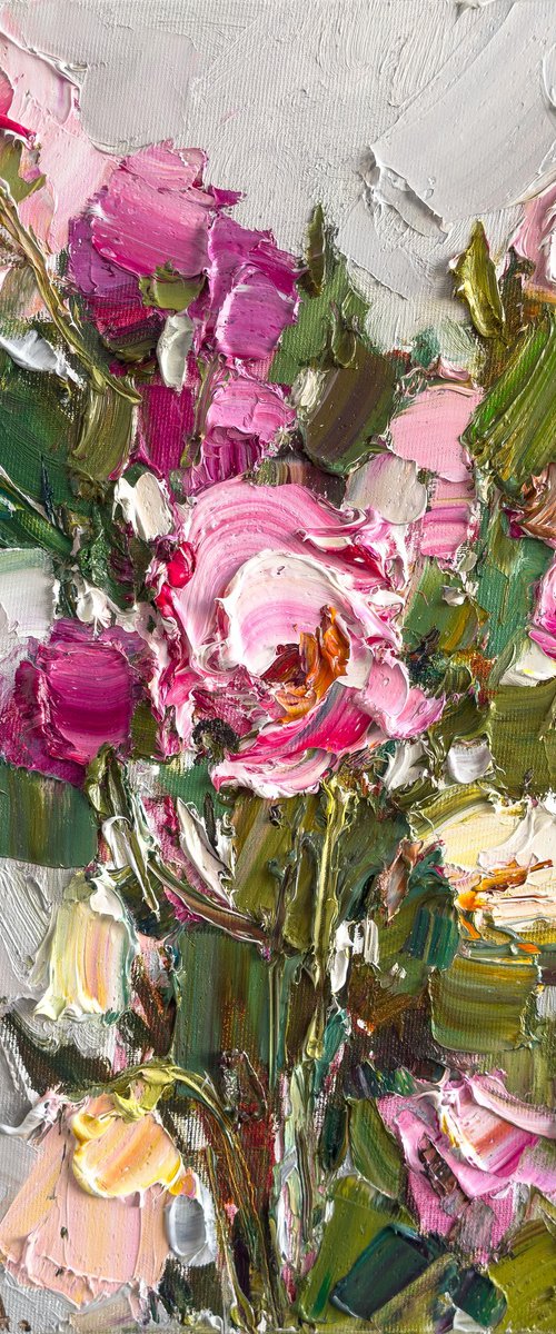 Pink flowers by Anastasiia Valiulina
