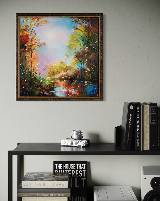 Fall forest (framed)