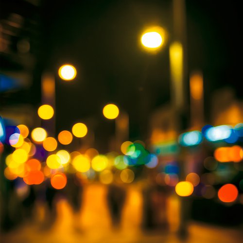 City Lights 7. Limited Edition Abstract Photograph Print  #1/15. Nighttime abstract photography series. by Graham Briggs