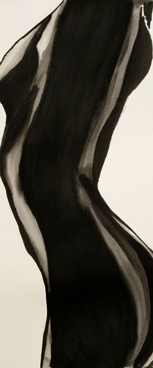 Nude 89 / Black and white (41 x 23 cm) by Alexandra Djokic