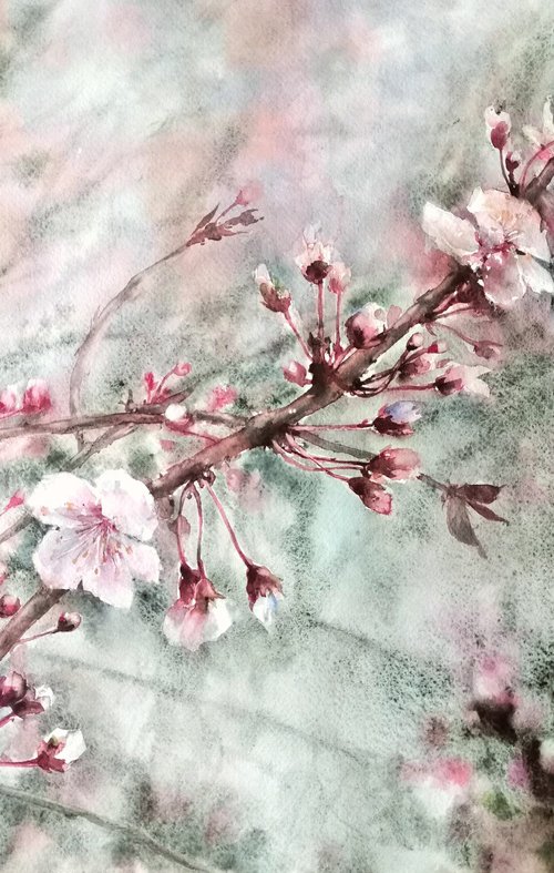 Blooming trees by Tatyana Tokareva
