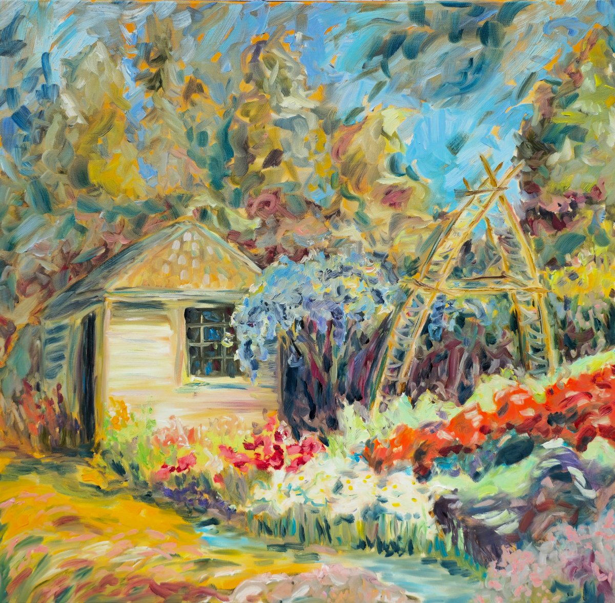 Cottage Garden in Bloom by Alison Stevenson