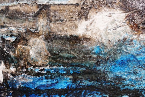 Honeycomb Cove 140cm x 100cm Textured Abstract Art