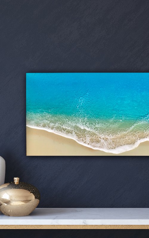 Meet me there - ocean painting by Ana Hefco