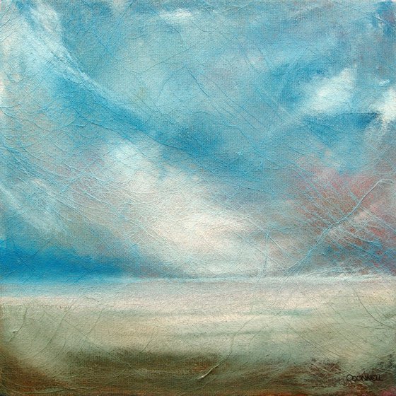 Passing Storm, coastal seascape