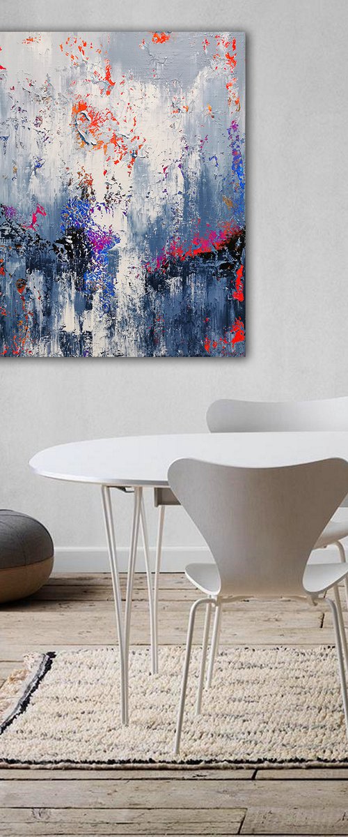 120x100cm. / Abstract painting / Abstract 1188 by Alex Senchenko