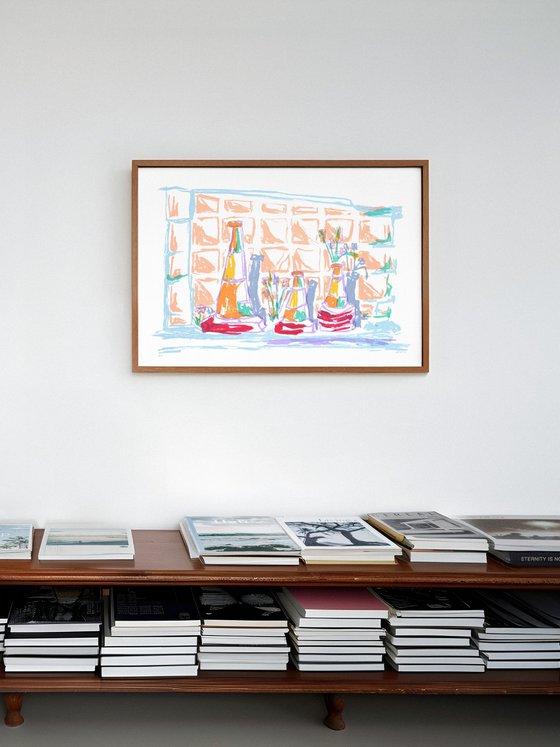 Car Wash Cones, Limited Edition Screen-print