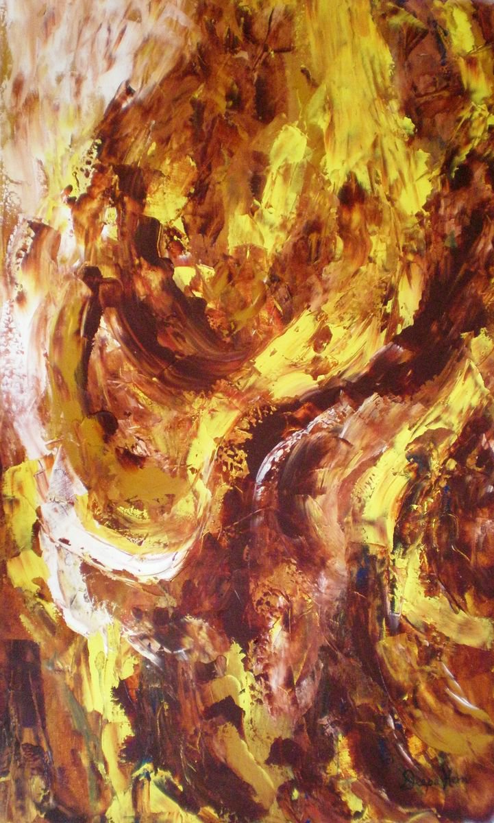 Whirl Of Activity By Deepa Kern, 20 X 33, Artwork For Sale On Artfinder