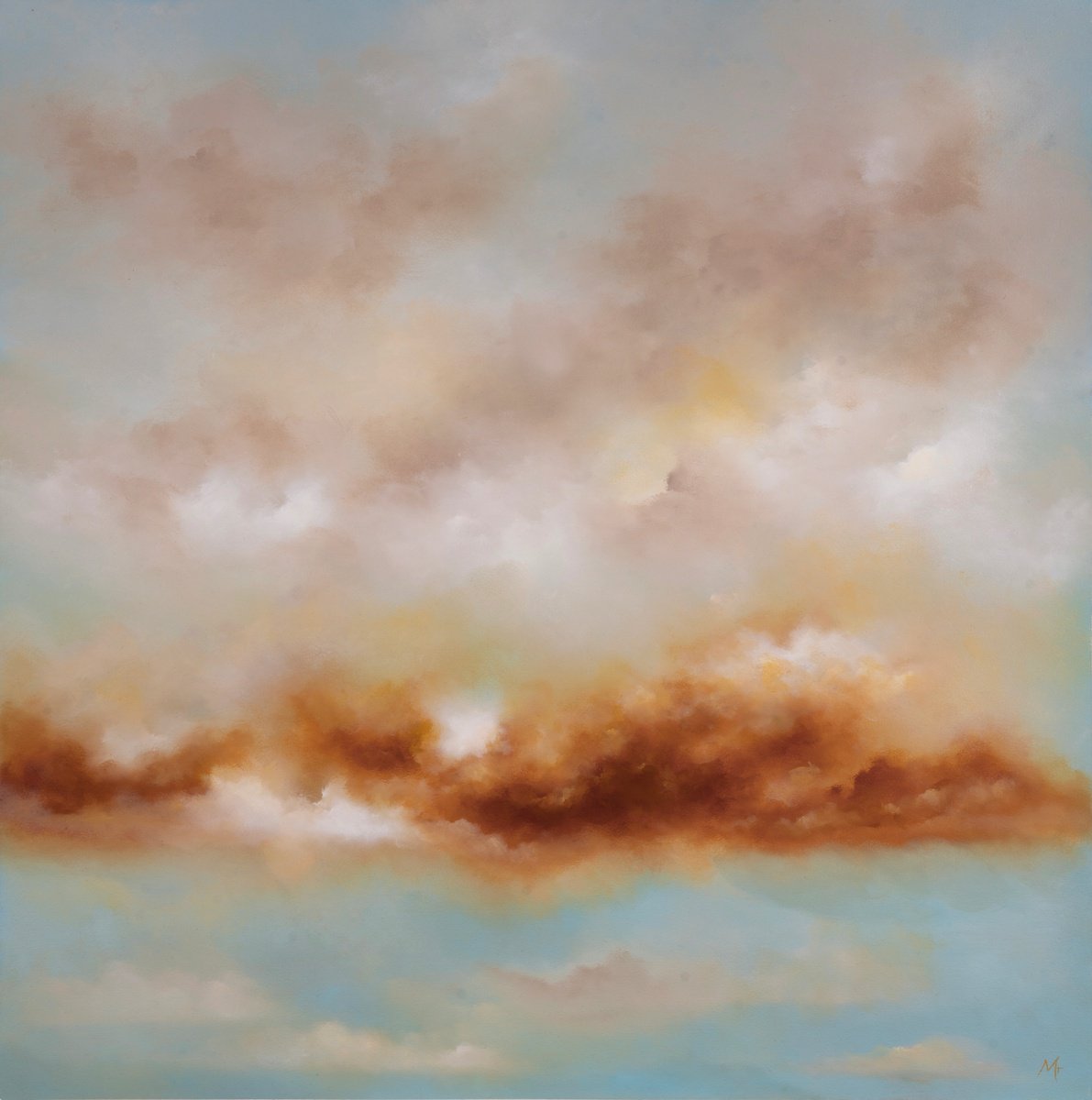 Summer Sunset Off The Cornwall Coast By Rolf Marriott, 29 X 29, Artwork For Sale On Artfinder