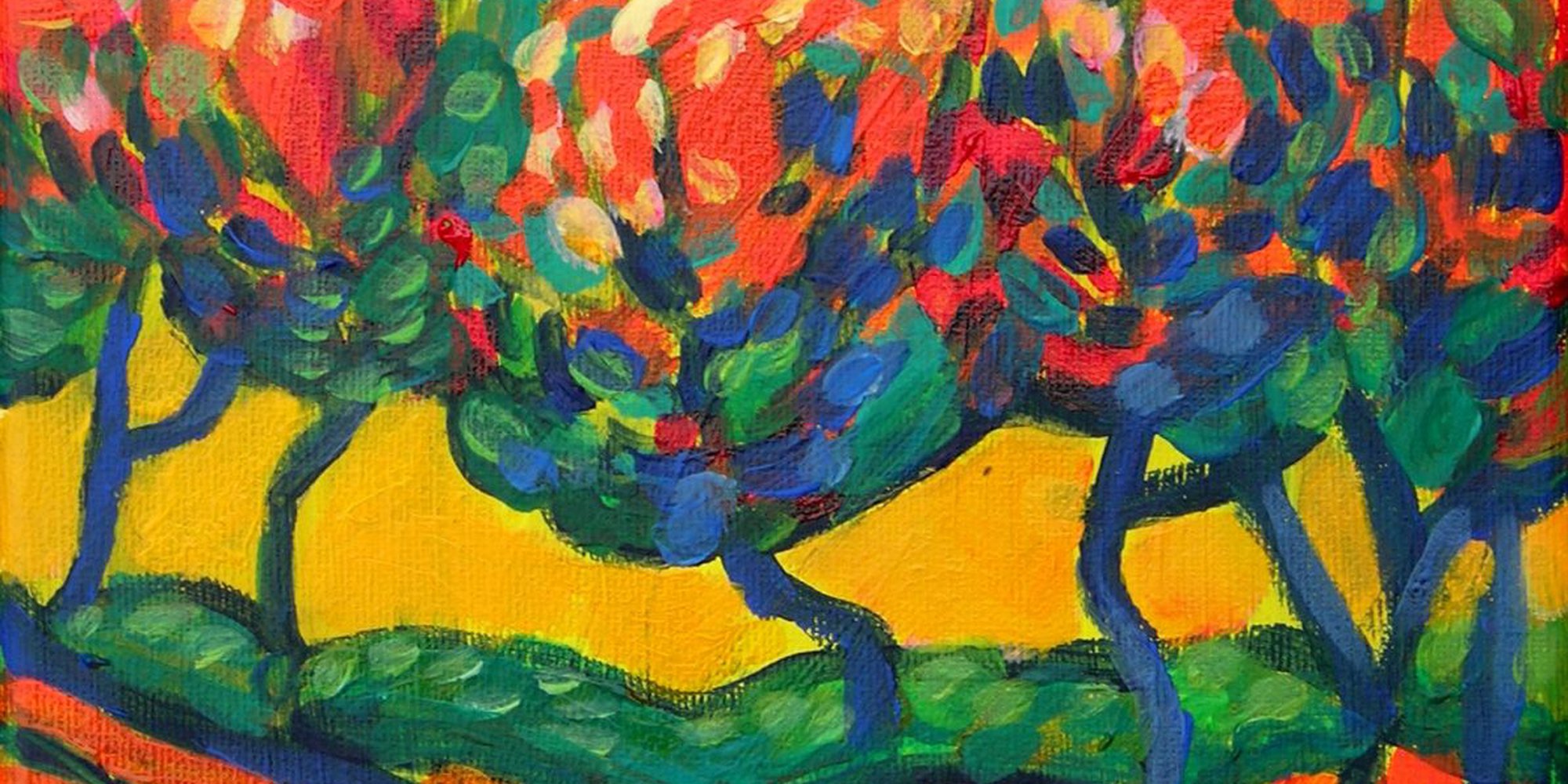Art of the Day: "Treetops and shadows, 2015" by Maja Grecic