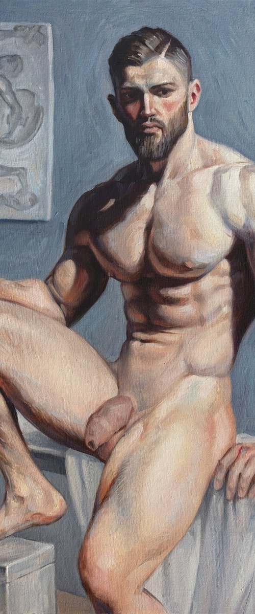 NUDE MALE MODEL #2 by Yaroslav Sobol