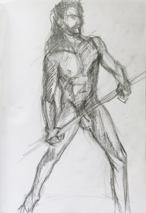 Sketch of Human body. Man 14 by Mag Verkhovets
