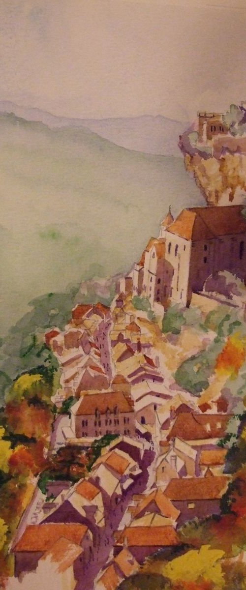 Rocamadour in the Dordogne by David Harmer