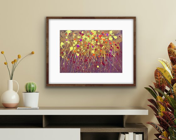 Abstract painting Warm Memories