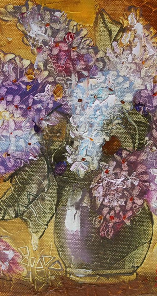 Bouquet of lilacs by Silvija Drebickaite