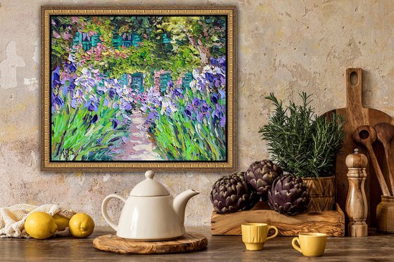 Monet's Iris Garden At  Giverny