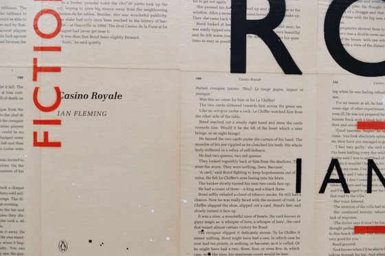 Royale 140cm x 100cm Textured Book Page Urban Pop Art