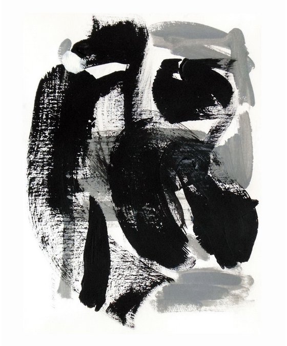 Black and White Abstract Forms