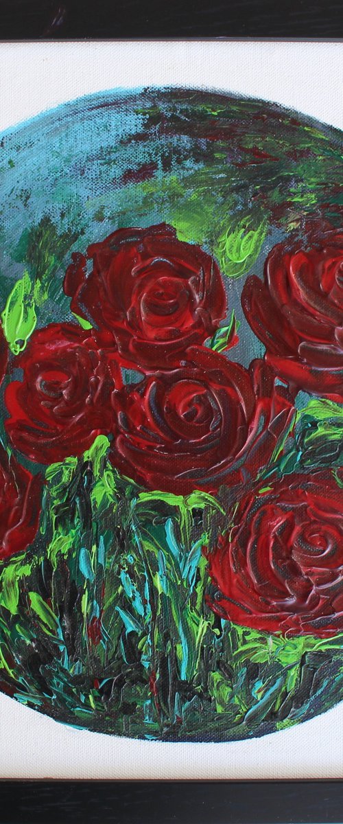 Radiant Red Roses by Vikashini Palanisamy