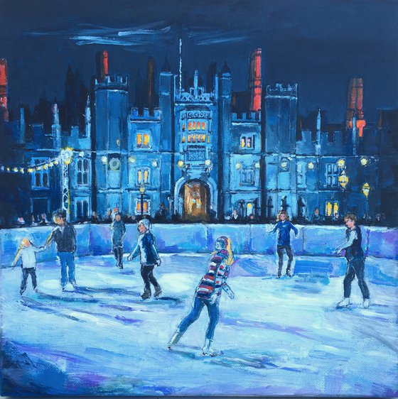 Ice skating at Hampton Court