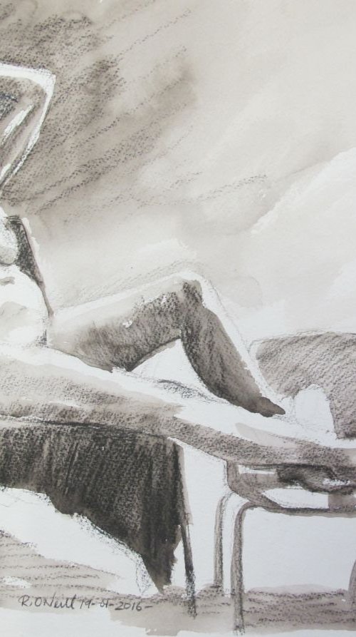 seated female nude by Rory O’Neill