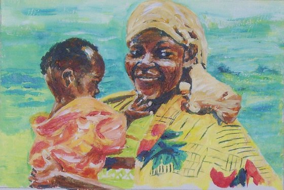 African mother and child 2