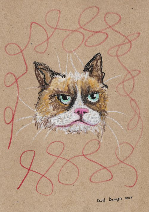 Grumpy cat by Pavel Kuragin