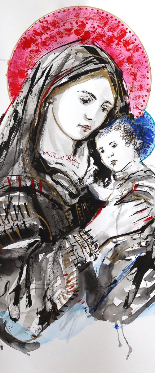 In the Shelter of Her Arms III by Antigoni Tziora