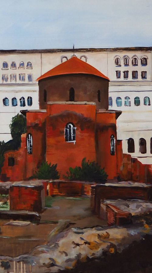 “Church of St. George“ - 60x80cm - Artwork Acrylic on Canvas by Georgi Nikov