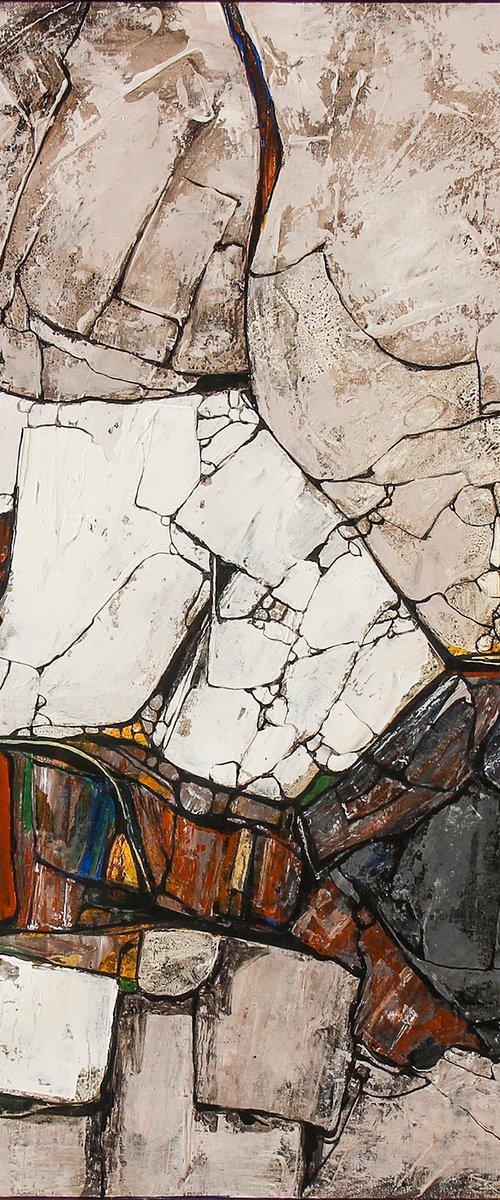 Mount Fuji- Abstract painting by ARTIST GURDISH PANNU