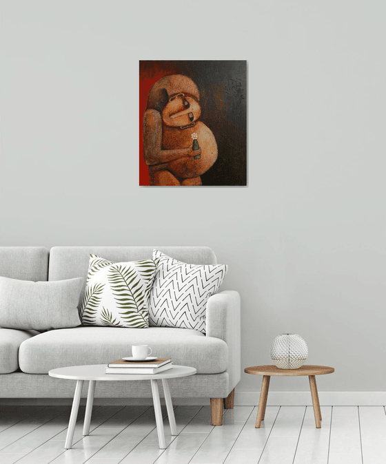 The life(Acrylic painting, 60x70cm, ready to hang)