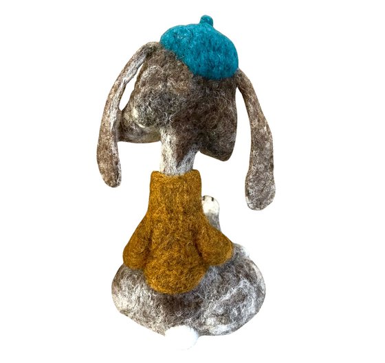 Cat MAGGIE, felted wool