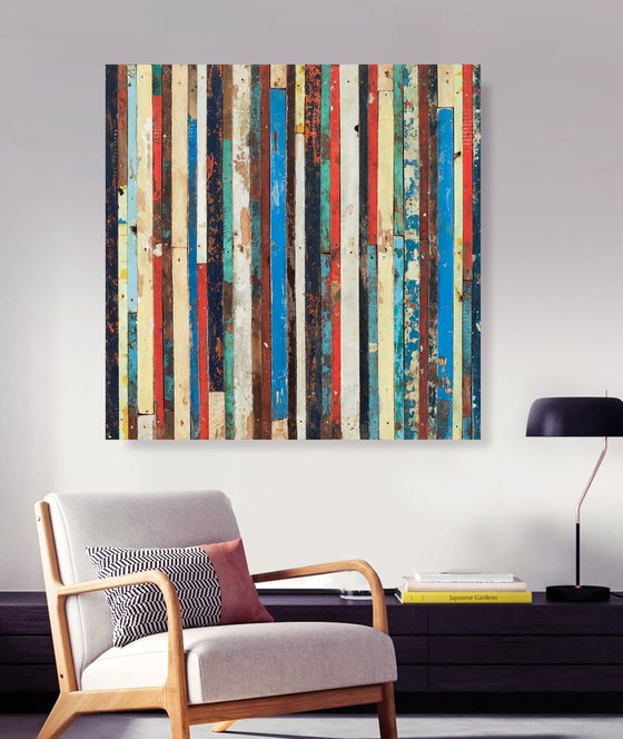 Wood Stripes Art 2