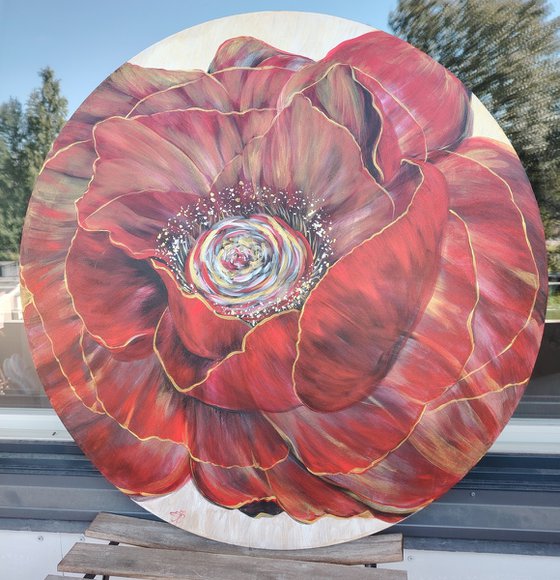 The Red Flower. Original.