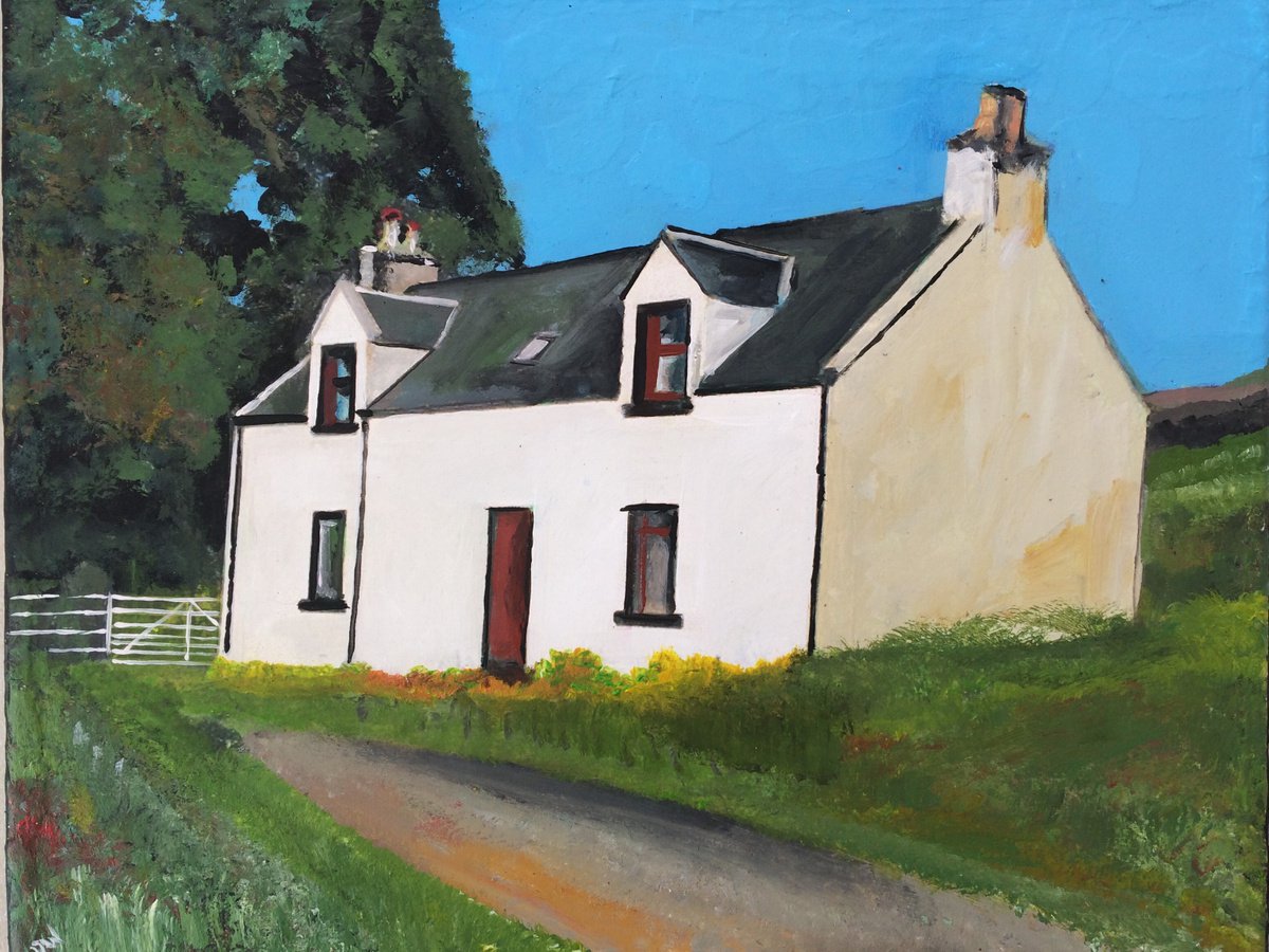 A Highland House, Scotland by Andrew Reid Wildman
