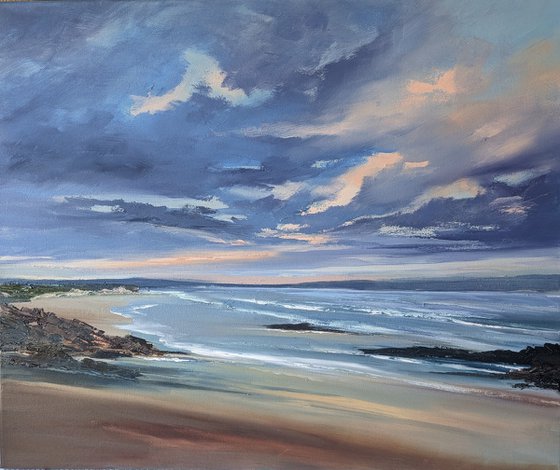Morning beach Godrevy