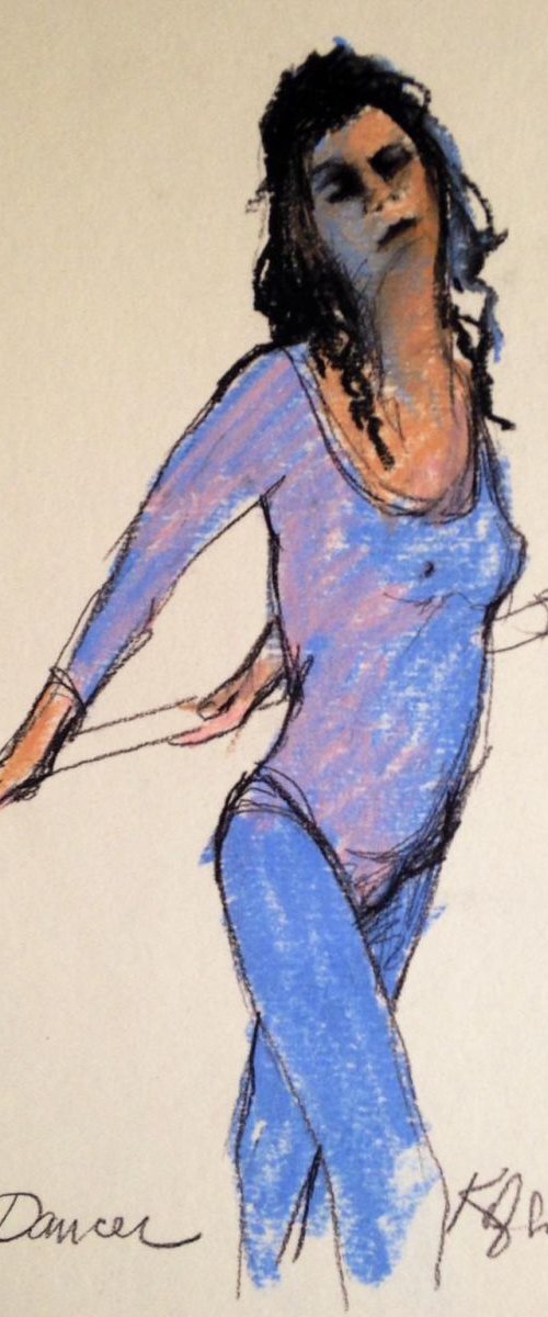 Dancer (Blue Tights)  by David Kofton